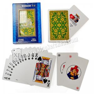 China Casino Italy Modiano Marked Poker Cards For IR Poker Scanner supplier