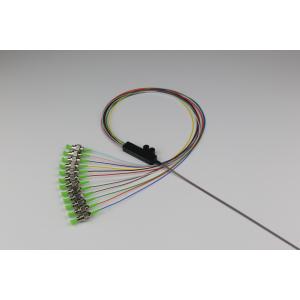 China UPC / APC Polish Optical Fiber Pigtail SC LC ST FC 12 Core Ribbon Fan Out Tight Buffered supplier