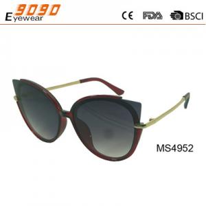 China Sunglasses with metal frame, new fashionable designer style, UV 400 Protection Lens supplier