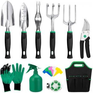 China Customizable Horticultural Set Alloy Steel Hand Tool Garden Tool Sets for Women Kids Starter Kit with Garden Bag supplier