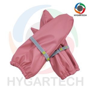 China Warm And Unisex PU & Polyester Waterproof Windproof Lined Pink Skiing Gloves wholesale
