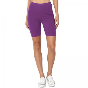 High Quality Purple Gym Yoga Short Leggings Women Shorts Sportswear with Custom Logo