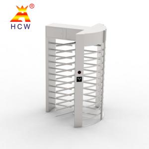 China Manual Metal Revolving Gate Turnstile SS304 Full Height Door Gate supplier