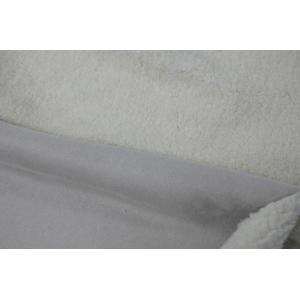 755gsm FUR:FUR: SHERPA  PU: SOLID SUEDE  Bonded Fabric
