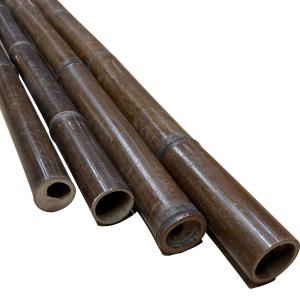 China 150cm Raw Bamboo Poles Painting Green Red Black Decorative Bamboo Garden Stakes supplier