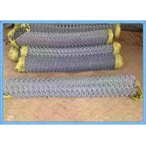 China Electric Galvanized Chain Link Fence Cover Fabric Low Carbon Steel Astm A392 Standard supplier