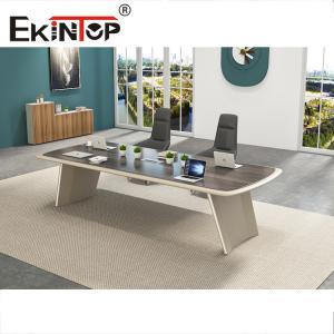 China Modern Office Conference Table Luxury Rectangle Wooden Meeting Room Table supplier