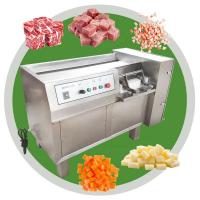 China Hot Selling Cube Frozen Chicken Breast Cutter Fresh Slicer Meat Strip Cutting Machine With Low Price on sale