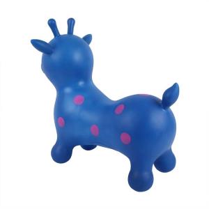 New Arrival dot print PVC inflatable toys kids ride animal plastic jumping deer middle size