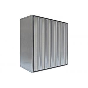 Metal Frame Mini Pleat V Bank HEPA Air Filter Size Customizable