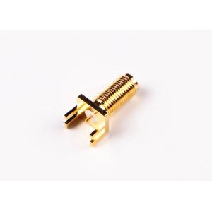 China Gold Plated Male Plug PCB Mount SMA RF Connectors/SMA Coaxial Connector supplier