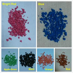 China Colorful EPDM rubber granules powder for rubber flooring surface supplier