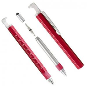 logo metal tool pen with ruler acrew driver phone touch tip and phone rack