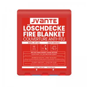 Square box fire blanket    Jvante   Plastic red box   Case material: pvc    Size :1.2 * 1.2m/1.6*1.8m