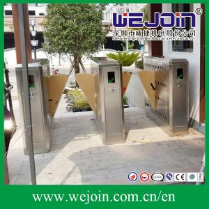 China Entrance Control Flap Gate Turnstile, Electronic flap barrier with anti-reversing passing Flap  Barrier, supplier