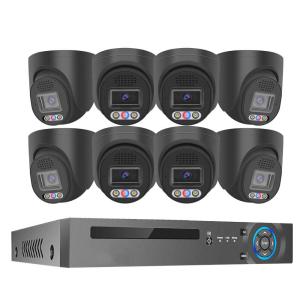 China 4K 8チャンネル 8MP 赤と青のライトアラーム 屋外ホーム PoE NVRキット Cctv IPカメラ 監視 セキュリティカメラシステム wholesale