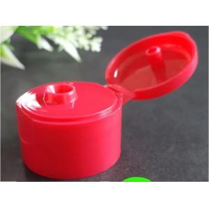 China Red Bottle Flip Cap Durable Body / Natural Color Dispensing Caps For Liquid Containers supplier