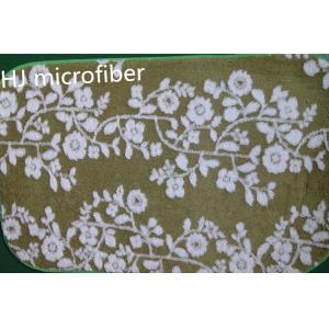 China Green printed flower Microfiber Mat 40*60 floor bathroom memory  foam mat carpet supplier