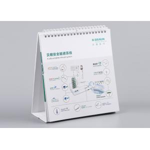 China Spiral Bound Weekly Desk Calendar , Full Color Small Stand Up Desk Calendar supplier
