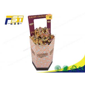 Floor POP UP Cardboard Dump Bins Display Stand Custom Advertising For Supermarket