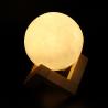 Tap Control Multicolor LED Flashing Snowman Rechargeable Moon Lamp 3D Printing