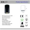 IP65 waterproof exterior circular TRIAC dimmable 50W COB LED down light&outside LED downlight for balneary