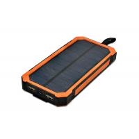 China 8000mAh Solar Mobile Power Bank , Mobile Solar Battery Charger For Phone on sale