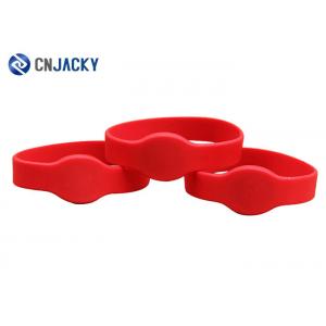 Customizable Adjustable RFID Silicone Wristband NFC NTAG213 For Swimming Pool