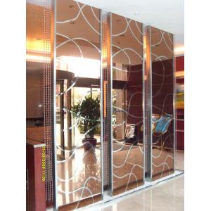 China Manufacturer Stainless Steel Screen Partition For Hotel lobby Interior Design and Lobby Design