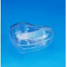 Heart Shape Plastic Airtight Storage Jars Transparent Color High Durability