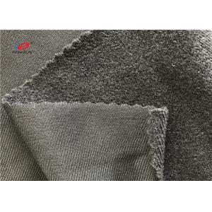 China Grey Coloure Brushed Nylon Spandex Tricot Fabric Jersey Tricot Fabric For Hook And Loop supplier