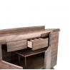 Contemporary Solid Wood Cabinets , Dark Brown Modern Wood Sideboard