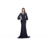 China Saudi Arabic Mermaid Long Sleeve Evening Gowns Off - Shoulder Muslim Sexy Style on sale