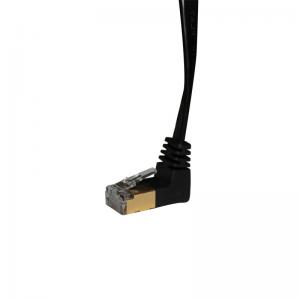 Black Shielded Category 7 Ethernet Cable 10 Gigabit Ethernet Cable