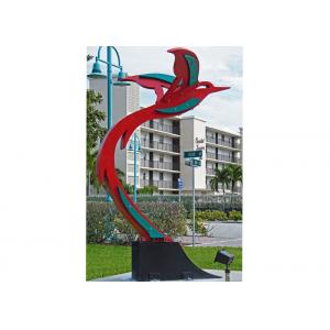 Custom Modern Painted Public Art Stainless Steel Flying Bird Sculpture