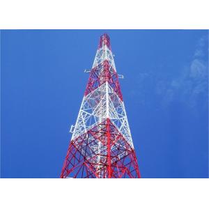 DIN7989 Washers Reliance 4g Tower , 45m Galvanized Mobile Cell Phone Tower