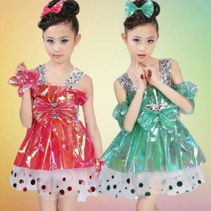 China Children bow skirt with shoulder-straps girls sweet princess stage performance dress supplier