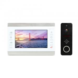 Built-in Power Supply IP65 Acrylic Wire-drawing Video Interphone 1080P video doorbell with MP3, MP4 Playing Function