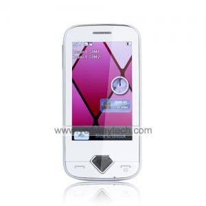 China Quadband 3 Inch Touchscreen Dual SIM Cell Phone + MP3 MP4 Player supplier