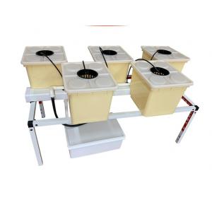 ODM Beige 5 Gallon Bucket Hydroponic System Cucumbers Ebb And Flow Buckets