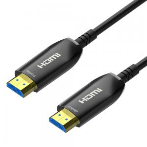HDR HDCP2.2 3D 4k 15m Active Fiber Optical HDMI Cable For TV Box