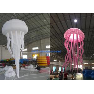 China 1.6m Dia Night Club Inflatable Advertising Balloon Decorative Night Light Jellyfish supplier