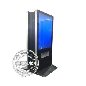 China Dual Screen WiFi LCD Digital Signage 400cd/m2 With Cell Phone Charging Station supplier
