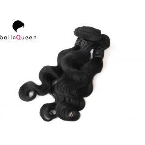 Natural Black 6A Remy Hair Virgin Human Hair Extensions Body Wave Hair Weaving