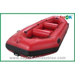 Durable Adults PVC Rigid Inflatable Boats 3 - 8 Persons Water Park Entertainment