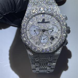 VVS Diamond Moissanite Iced Out Watch Hand Setting Luxury Automatic Mechanical For Men