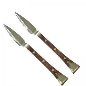 China Honey Bee Knife Beehive Tools Z Type Hive Tool With Wooden Handle Uncapping Tool supplier