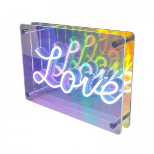 Custom LED Infinity Mirror Sign with Acrylic Material and Mini Luminous Character Design