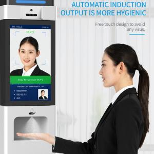 China LIEN 21.5 inch Human Face Recognition Infrared Temperature Measurement Machine With Dispenser supplier