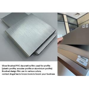 China Waterproof PVC Decorative Film Thickness 0.14mm Free Coating supplier